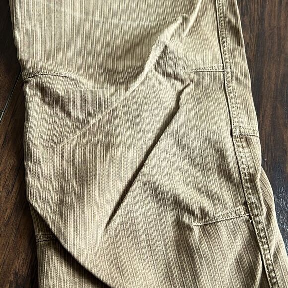 Kuhl Double Knee 100% cotton Canvas Work Pants Men 38×34 brown/camel GUc - Picture 5 of 8
